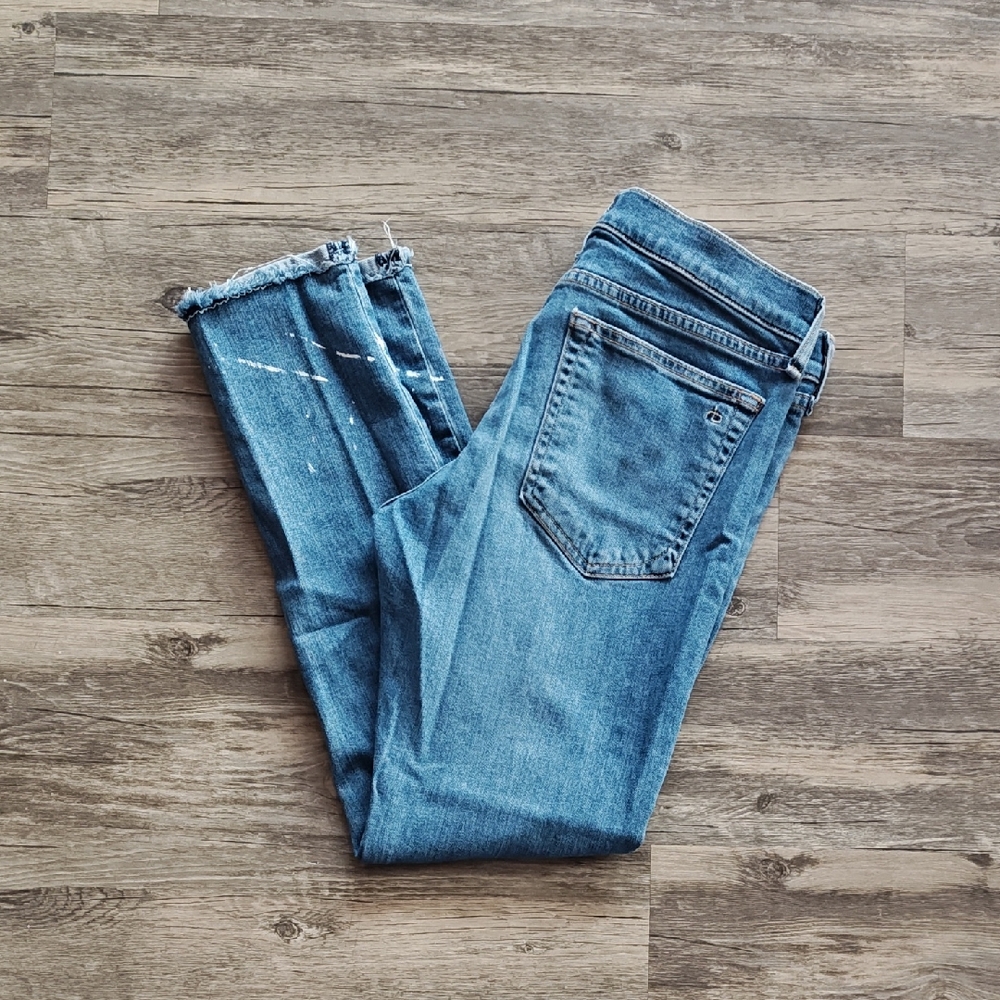 Rag & Bone Dre Capri. Paint Splatter. Size 27